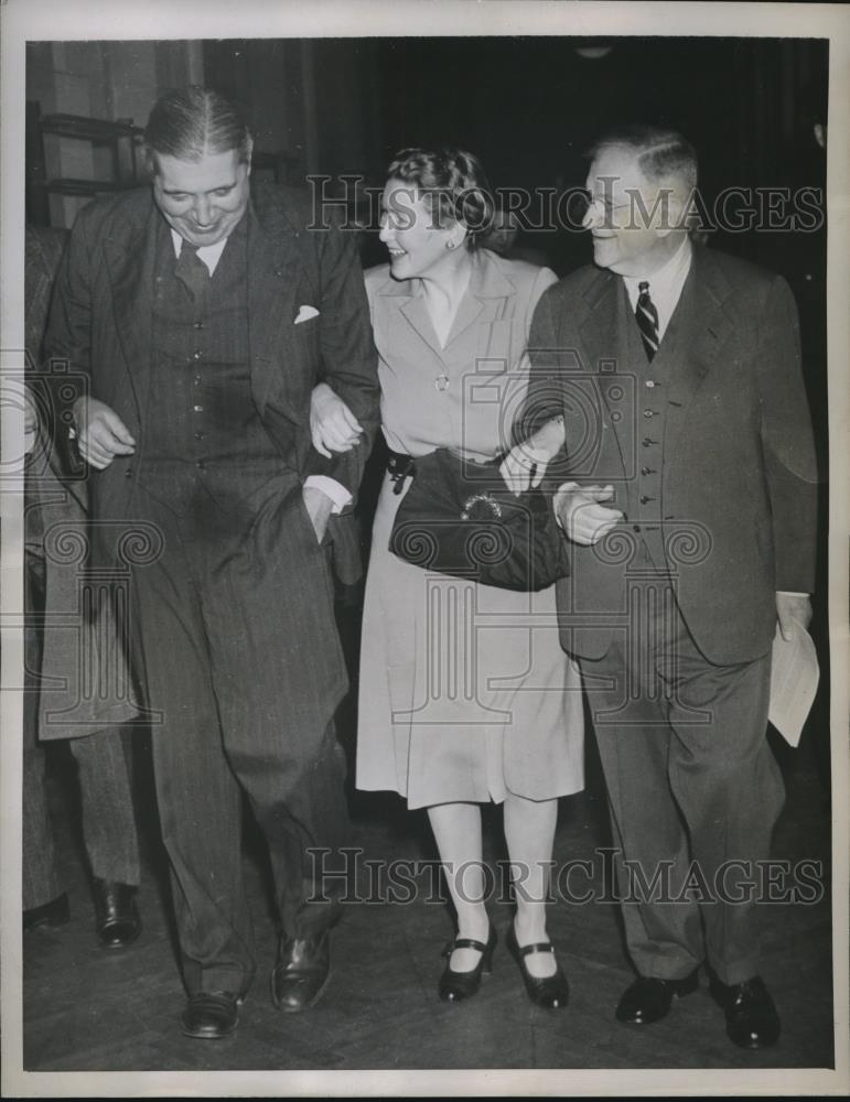 1946 Press Photo Harold Ickes held one of largest ever press conference capital - Historic Images