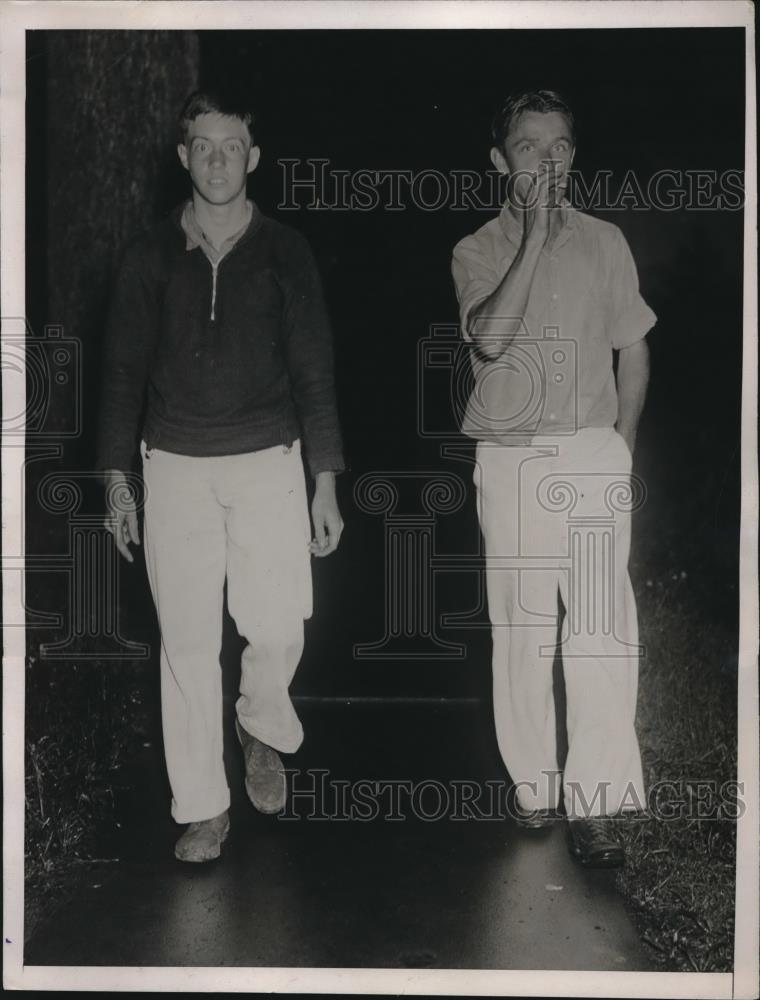 1937 Press Photo Alvin cox Arthur Chadwick questioned kidnapping - Historic Images