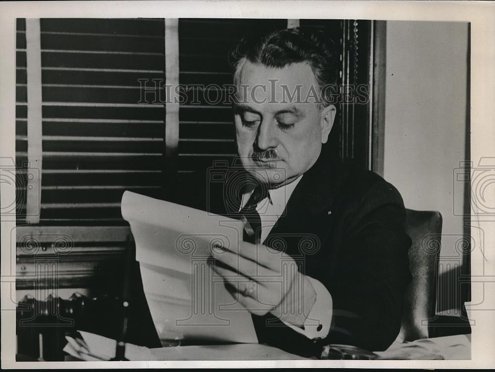 1938 Press Photo Frederick Whitten, Coalition hope for Kansas City Mayor - Historic Images