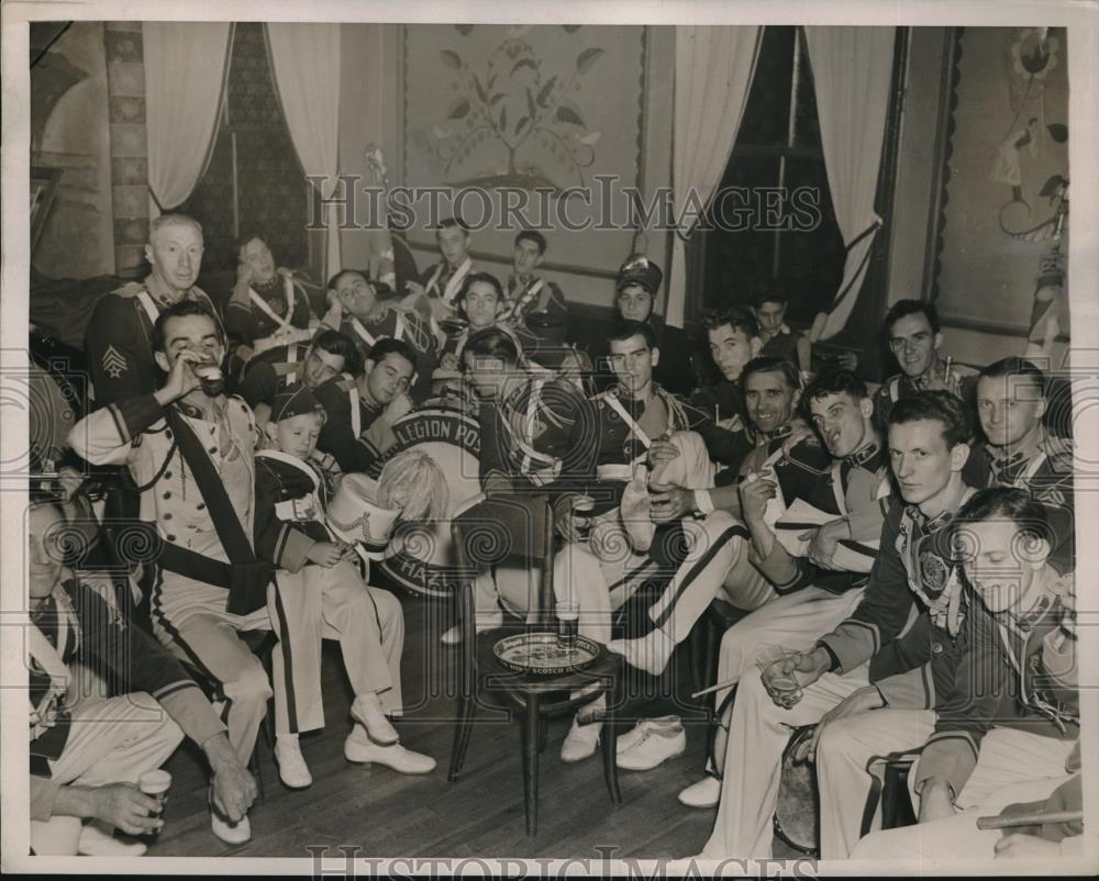 1937 Press Photo Haxelton post 76 American Legion band - Historic Images