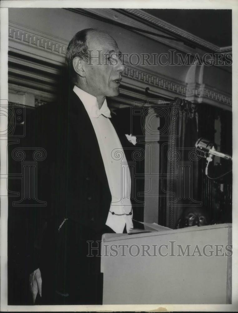 1941 Press Photo Lord Nelson Halifax, British Ambassador to the US in Chicago - Historic Images