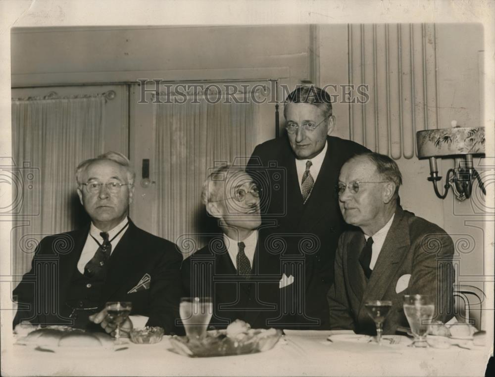 1928 Press Photo Gelrge Chandleer Clarence Laylin LA Larson Alexander Thompson - Historic Images