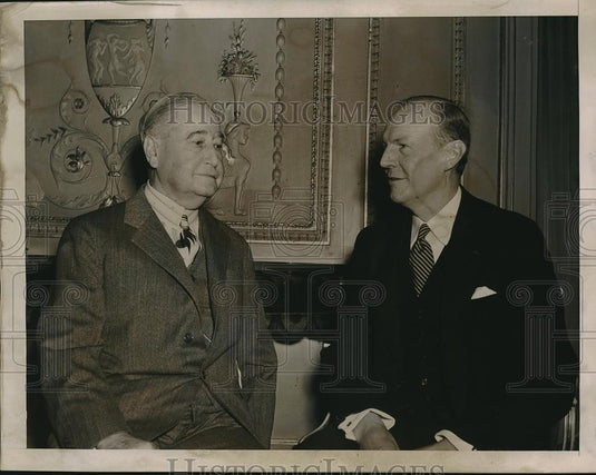 1940 Press Photo Frank Noyes, Robert McLean, President, A.N.P.A. - Historic Images