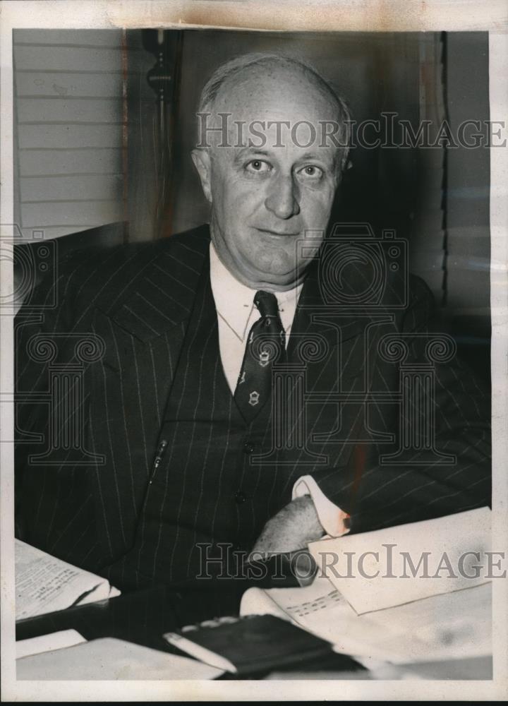 1939 Press Photo Roger Whiteford elected president of Associated Gas &amp; Elec Co - Historic Images