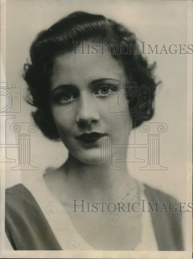 1933 Press Photo Peggy Jean McCray, heiress of Tulsa, Okla - Historic Images