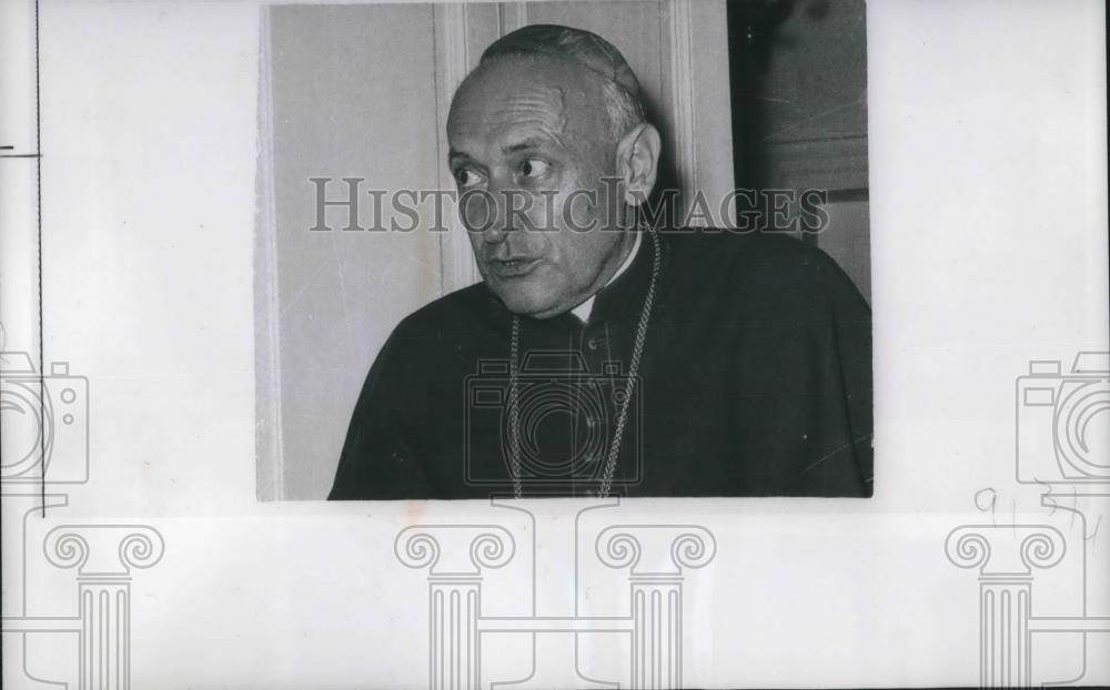 1967 Press Photo Jozef Cardinal Mindszenty celebrates 75th birthday, Budapest - Historic Images