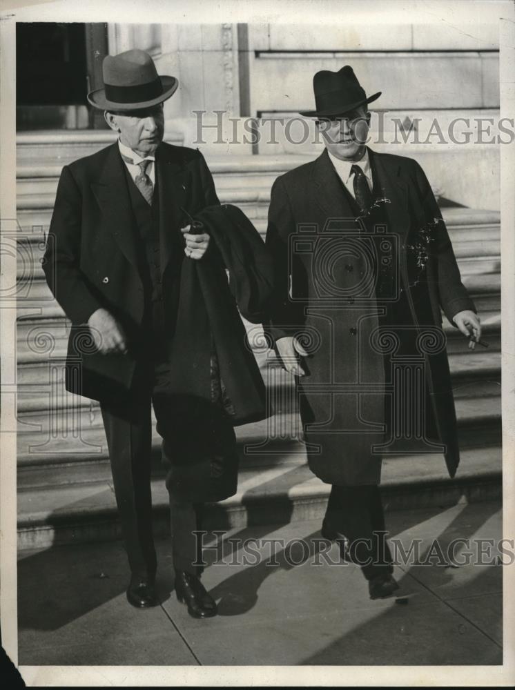 1938 Press Photo General Davies Eugne Meyer Jr Fed Reserve Board - Historic Images