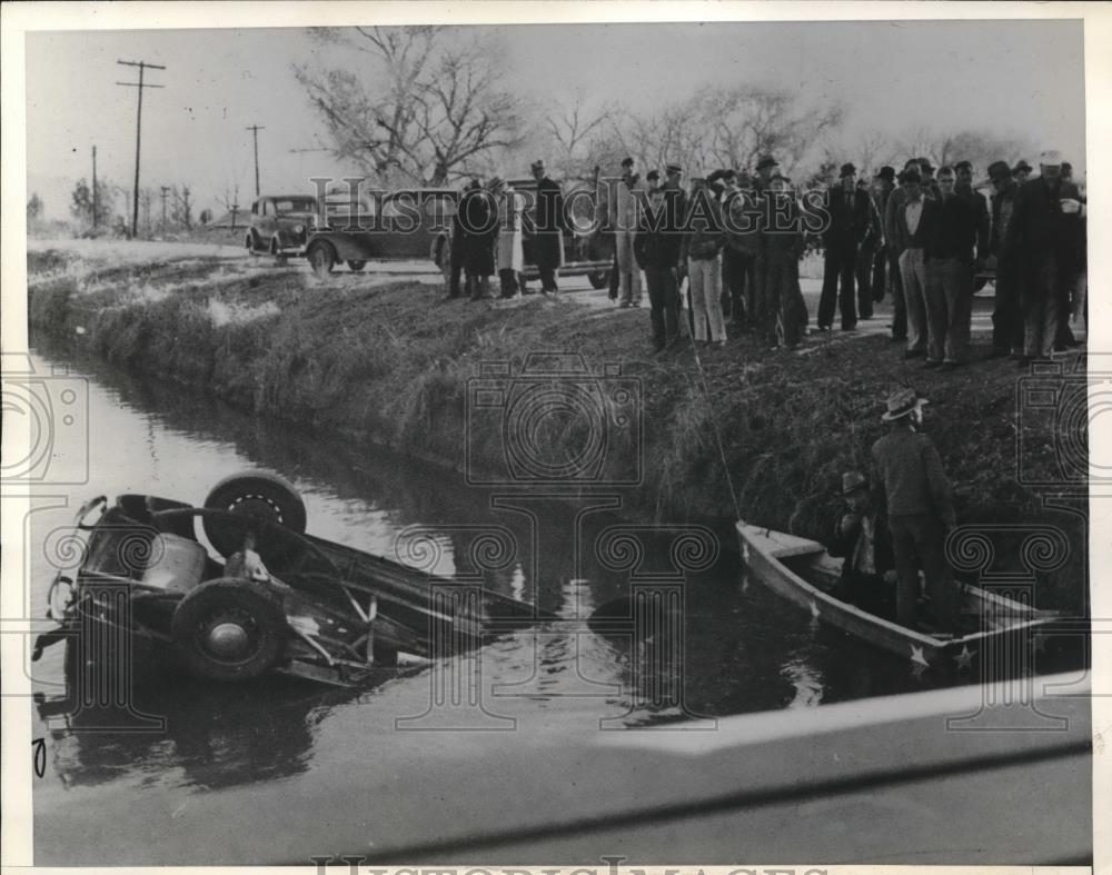 1937 Press Photo Canal Tragedy Claims four lives Gordon Faucett, George Sorenson - Historic Images