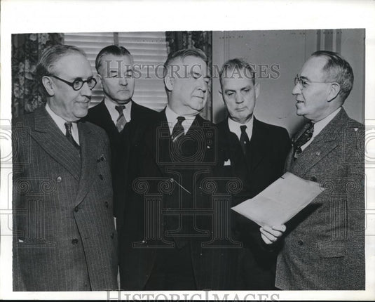 1941 Press Photo Bail Strike Y.C. Cashen D.A. Machkeznie Alvanley Johnston CJ - Historic Images