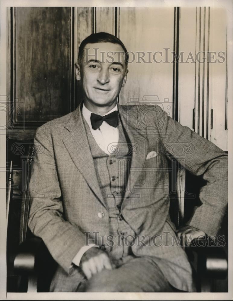 1934 Press Photo Jacob Enting Weirton Steel Company - Historic Images