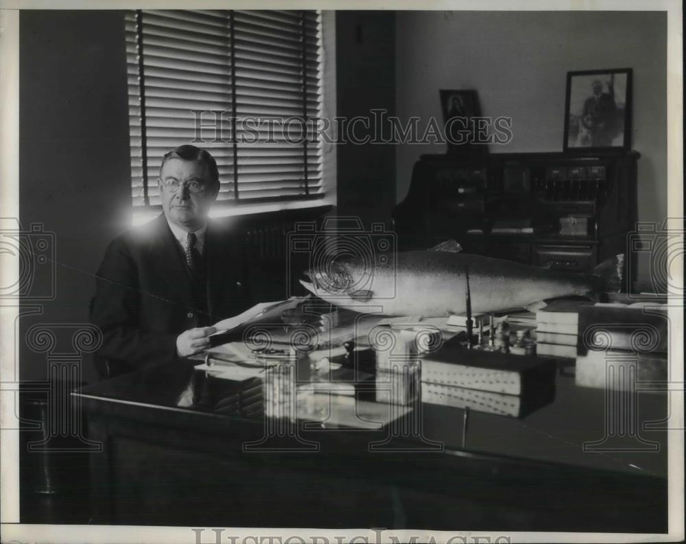 1932 Press Photo Henry O&#39;Malley, Commissioner of Fishieres - neb83922 - Historic Images