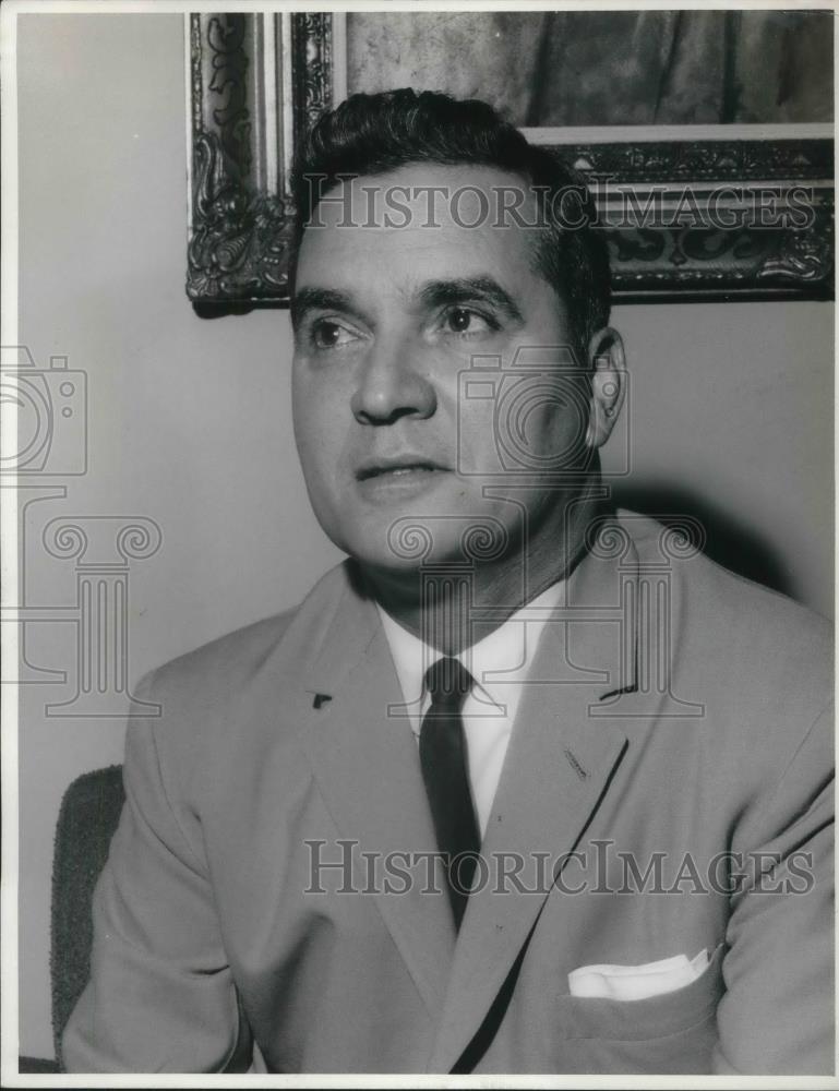 1963 Press Photo Vice Admiral Wolfgang Larrazabal F.D.P. - Historic Images