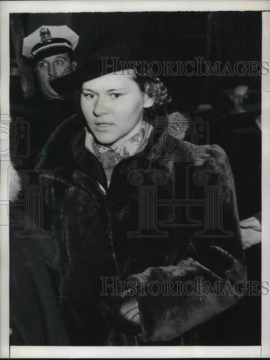 1938 Press Photo Mary O'Connor, fatally punched 5 yr old Nancy Glenn, in court - Historic Images