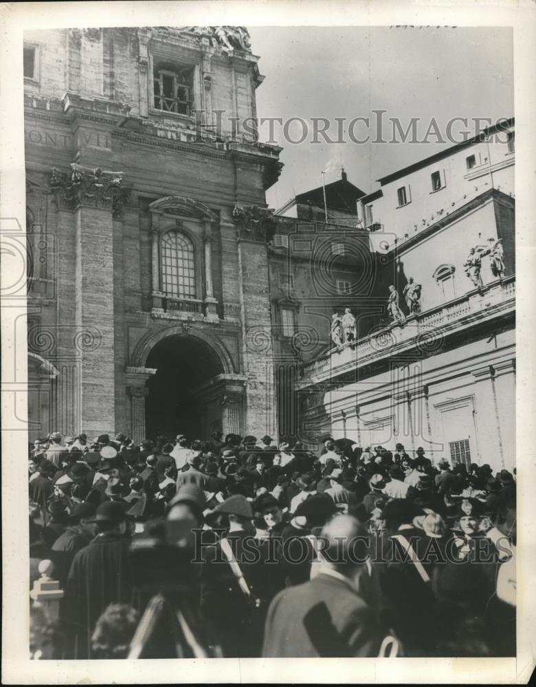 1939 Press Photo Popes Election St. Peters Pius XII - Historic Images