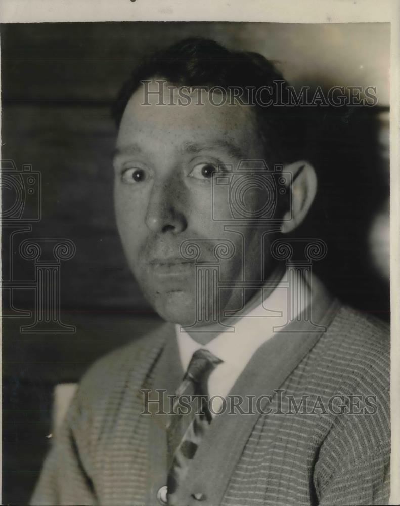 1927 Press Photo J.H. Herr, San Francisco worker who helps solve kidnapping - Historic Images