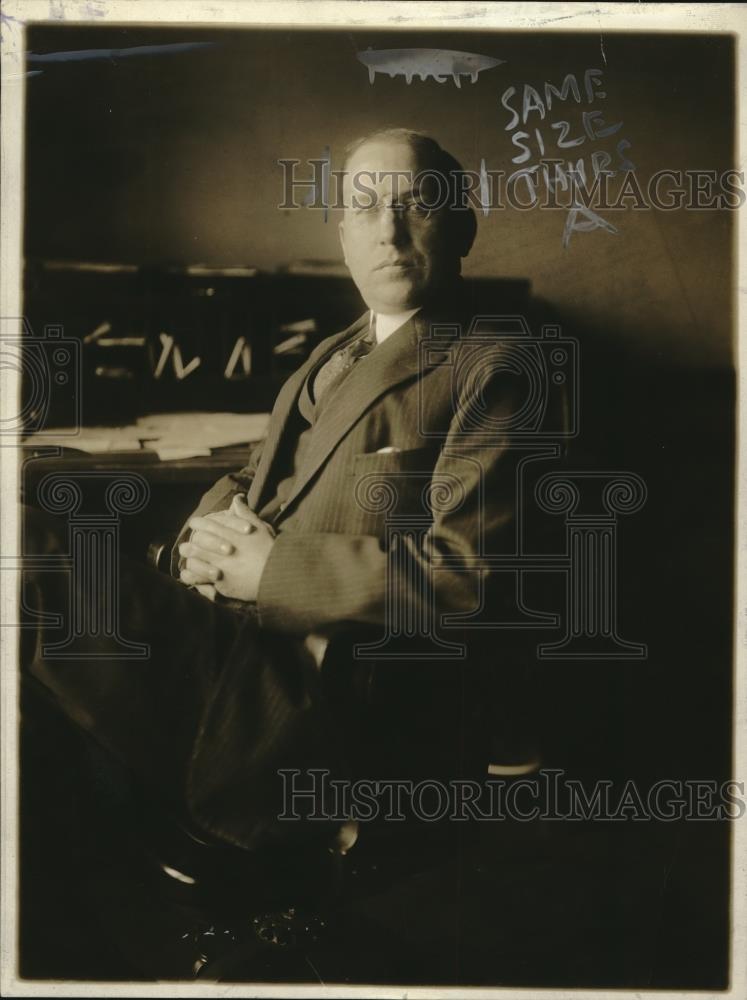1918 Press Photo District Attorney Charles Weeks of Nassau County, New York - Historic Images