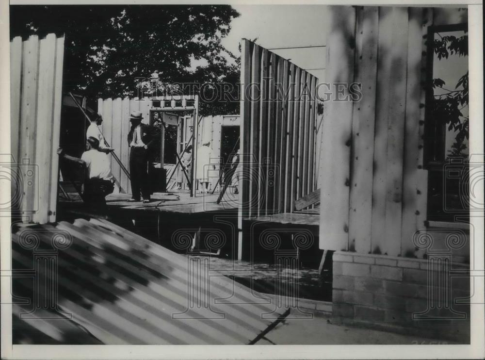 1933 Press Photo Steel House - Historic Images