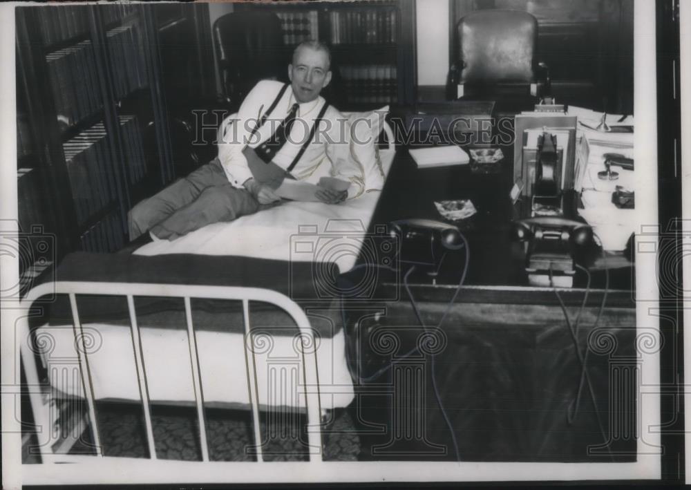 1957 Press Photo sen. Irving M. Ives Office at Capitol - Historic Images