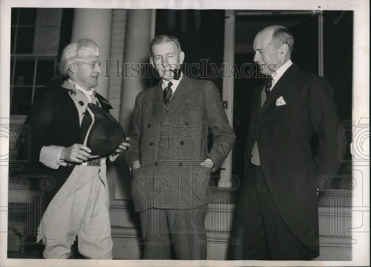 1937 Press Photo American Legion, AP Marcarwell, former VP C Dawes,J Appleton - Historic Images