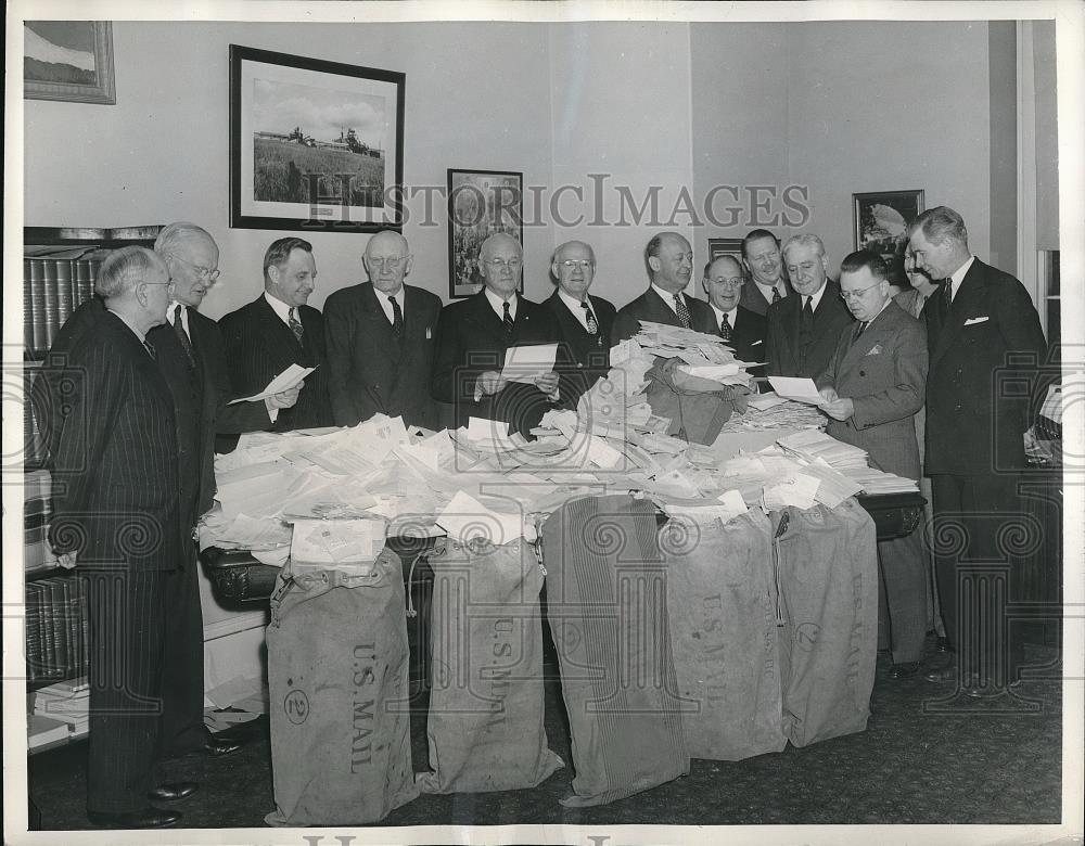 1942 Press Photo D.C. Reps, Woodruff,Reed,Carlson,Doughton,Treadway,Crowther - Historic Images