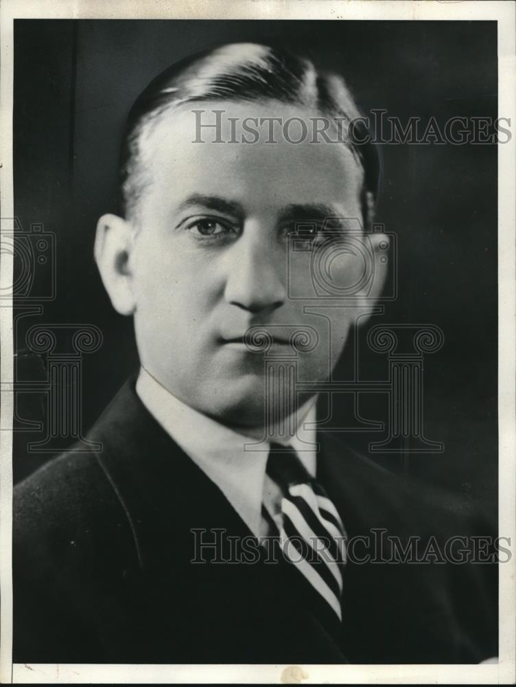 1937 Press Photo Rep Raymond Cannon of Wisconsin's 4th congressional district - Historic Images