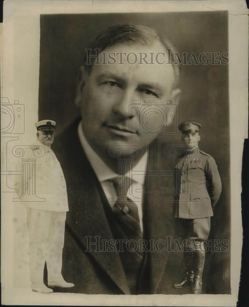 1924 Press Photo Rear Adm John D McDonald & Maj Gen Charles Summerall - Historic Images