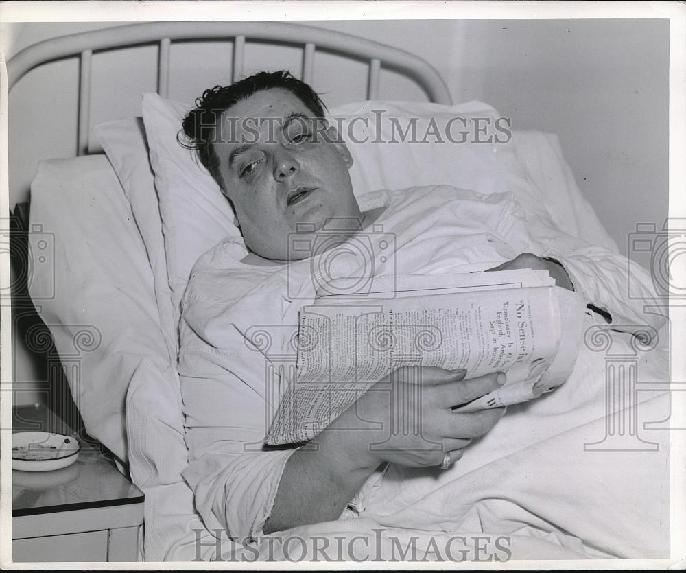 1940 Press Photo Arthur Wilson in Margants Hospital Poison Victim - neb80955 - Historic Images