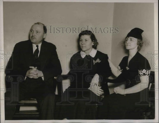 1938 Press Photo mary Keenan O'Connor, Mr. and Mrs. Robert O'Connor - neb83941 - Historic Images