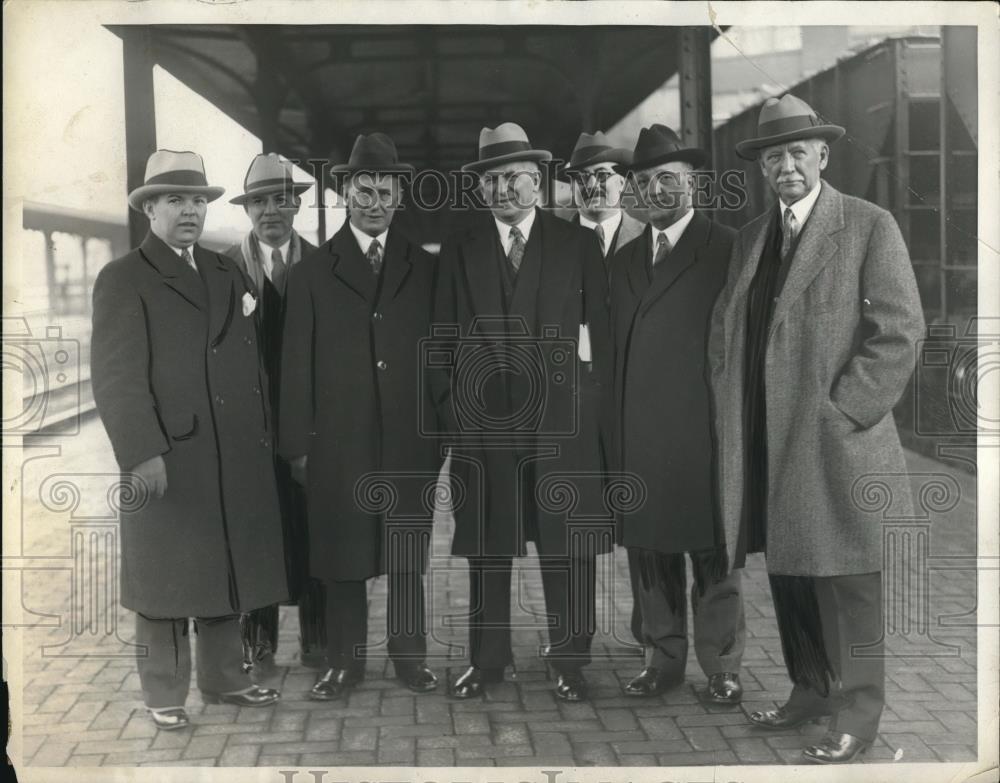 1930 Press Photo P Frey,L Ginsberg,L Ginsley,JA Cline,M Steuer,A Steuer,H McGraw - Historic Images