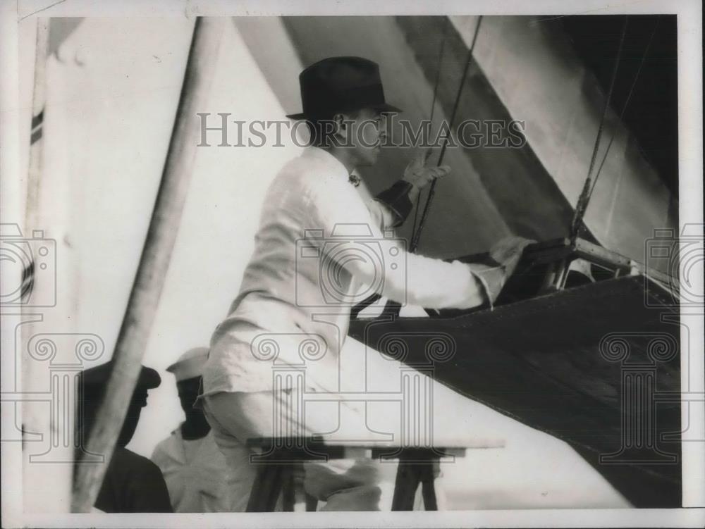 1931 Press Photo David S Jugalls at Panama Fleet Maneuvers - Historic Images