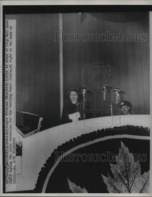 1951 Press Photo Toronto, Canada Princess Elizabeth & Duke of Edinburgh - Historic Images