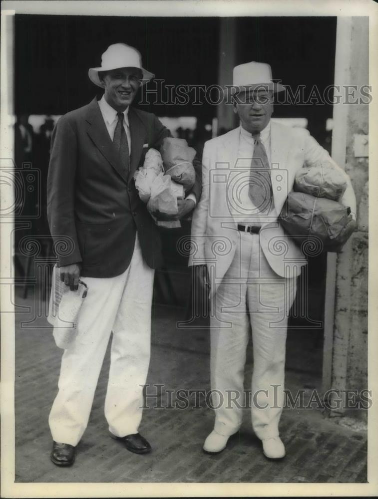 1935 Press Photo Secretary Of Interior Harold L. Ickes & Harry L. Hopkins - Historic Images