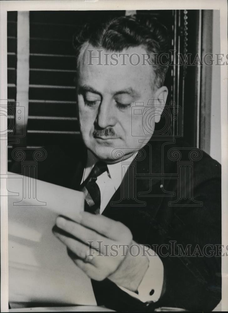 1938 Press Photo Kansas City Mayoral Candidate Frederick Whitten - neb82854 - Historic Images