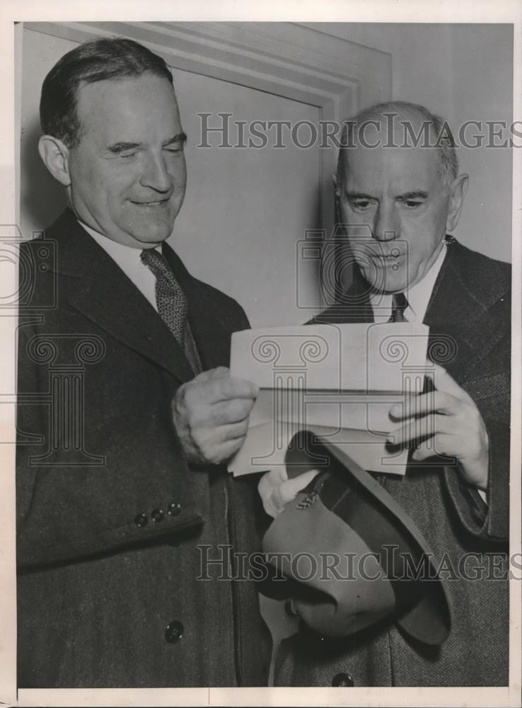 1941 Press Photo D.C. Irving Olds of US Steel &amp; Eugene Grace of Bethelem Steel - Historic Images