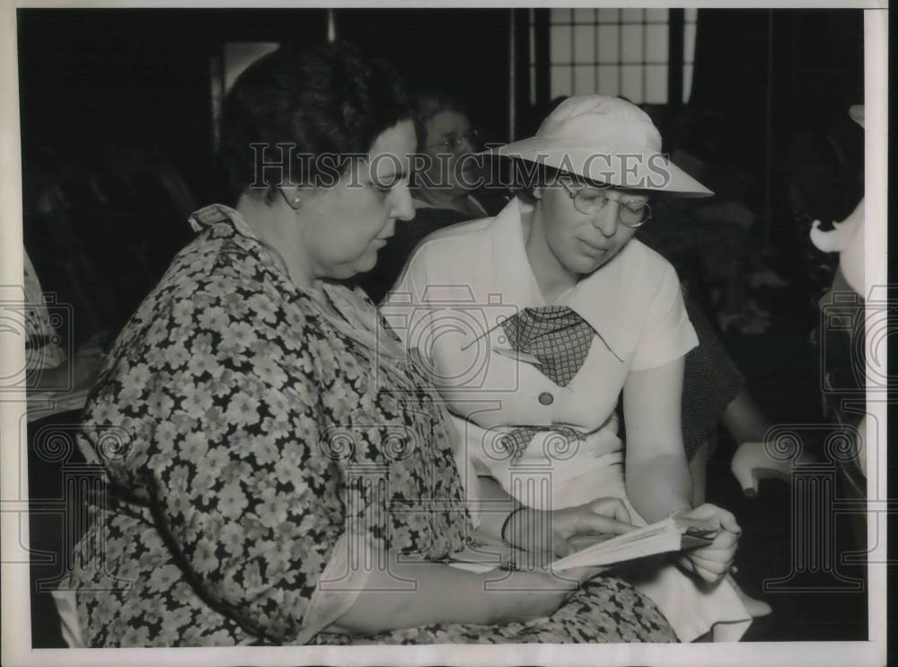 1937 Press Photo Vera McCrea Pres of NY State Group of National Federation Busi - Historic Images