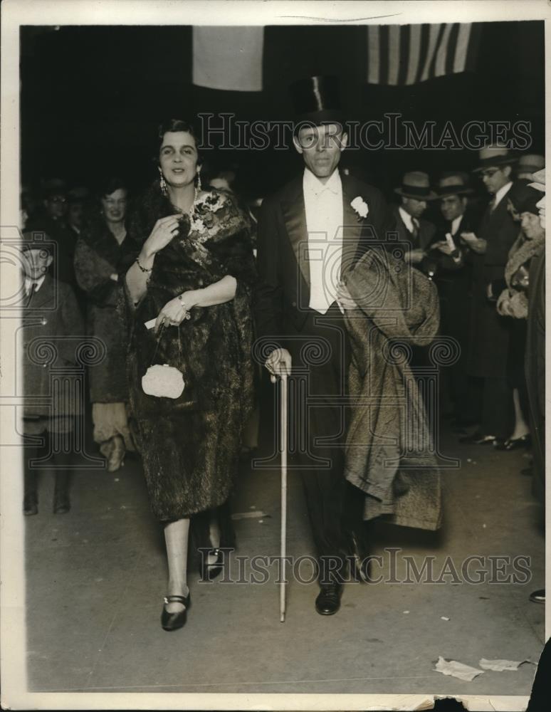 1930 Press Photo Mrs. Charles Fellowes Gordon Mr. Edward Hurd Horse Show - Historic Images