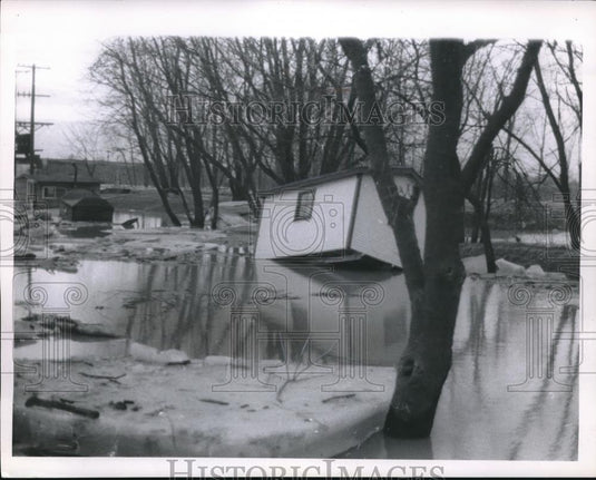 Press Photo Ohio river Flooding - Historic Images