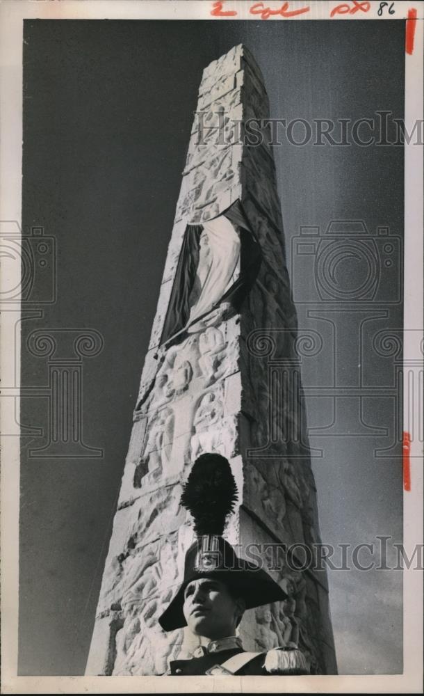 1959 Press Photo Marconi Monument in Rome Italy - Historic Images