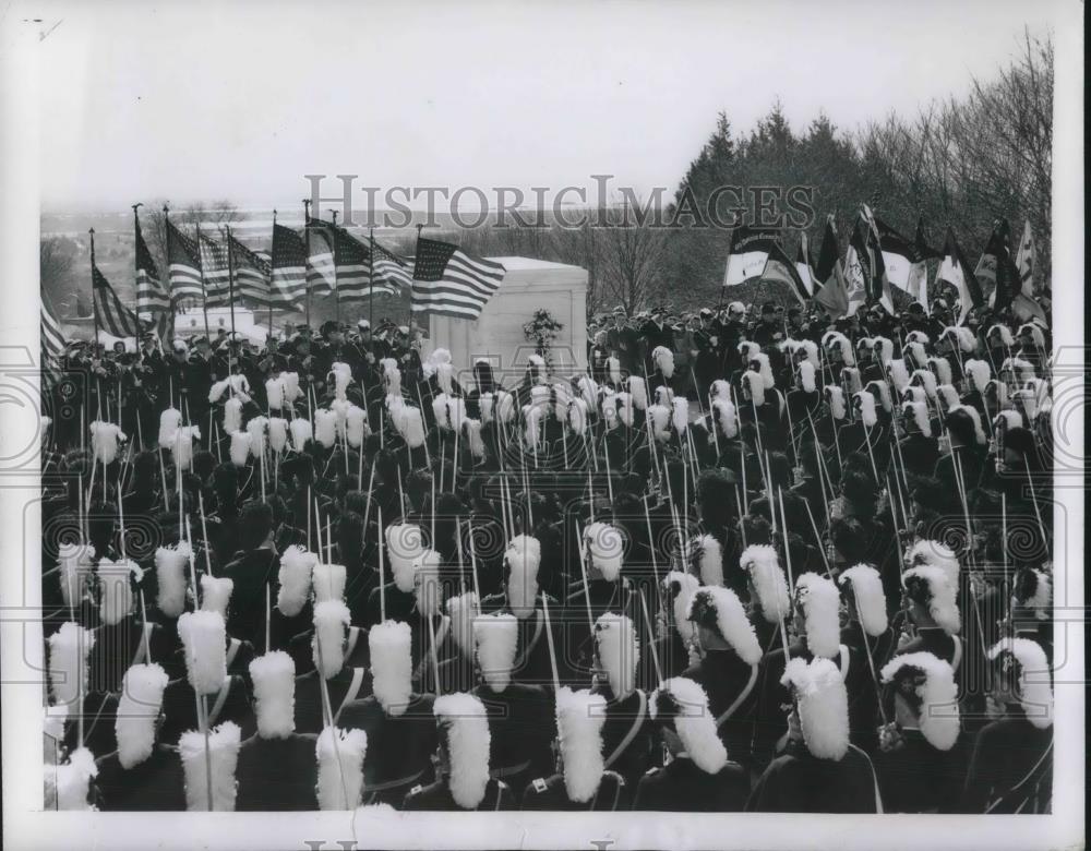 1949 Press Photo Wash.d.C. Easter dawn services at Tomb of Unknown Soldier - Historic Images