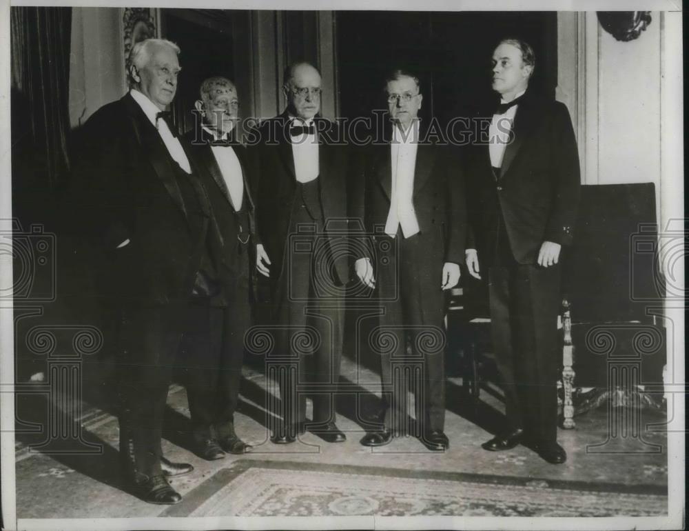 1933 Press Photo Edward L. Stokes,William Coates,Philip Godley,Samuel Mauclain - Historic Images