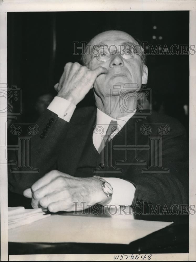 1939 Press Photo Dr Harry F Ward National Chairman of American League Peace Deom - Historic Images