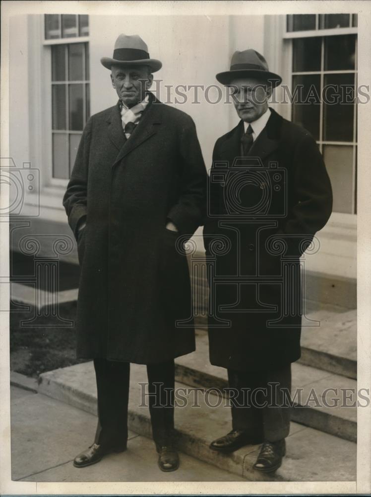 1926 Press Photo Sen Arthur Gould &amp; Sen Frederick Hale visiting Pres Coolidge - Historic Images
