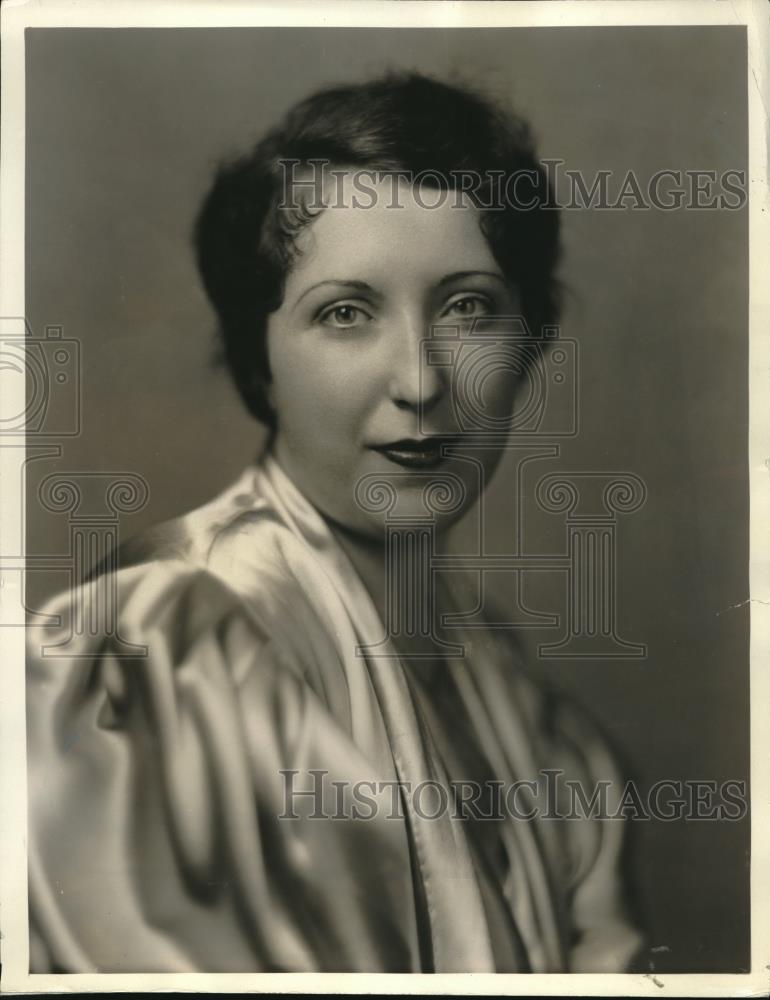 1933 Press Photo Marion Clark Artist Soprando - Historic Images