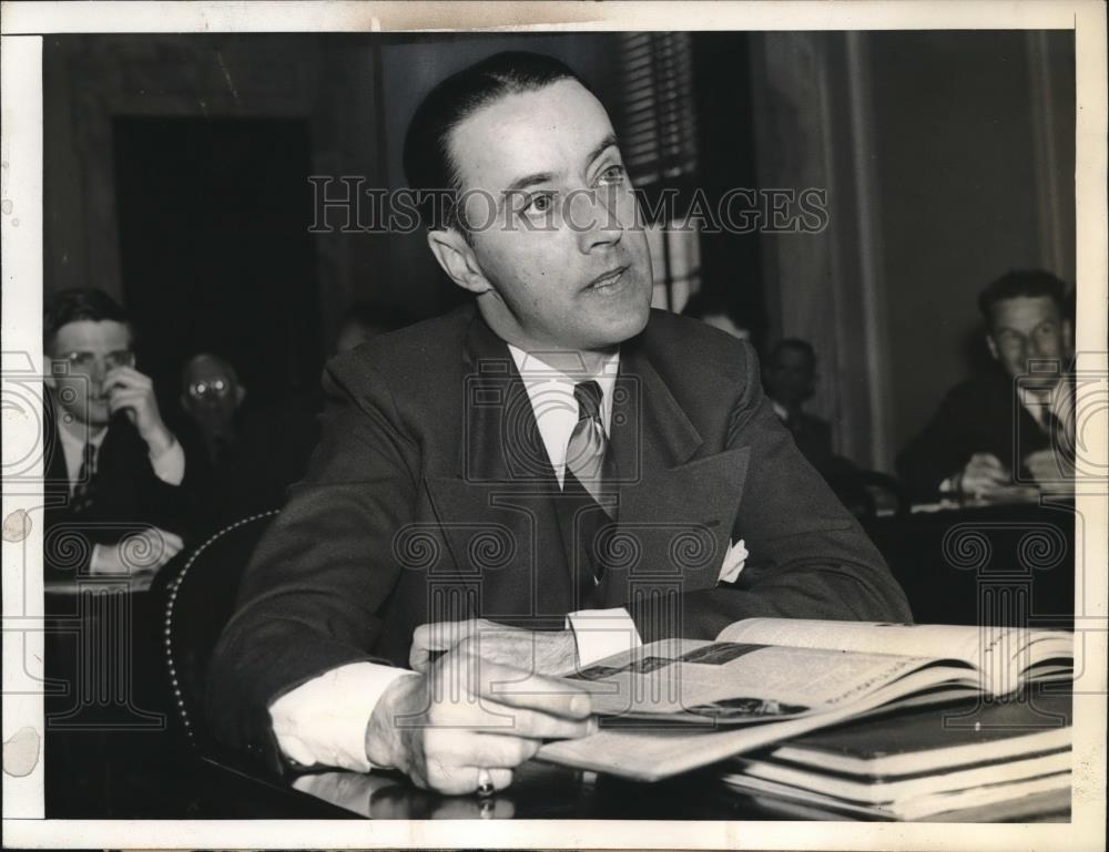 1938 Press Photo Wash.D.C. M.V. Reynolds, publisher of Rural Progress magazine - Historic Images