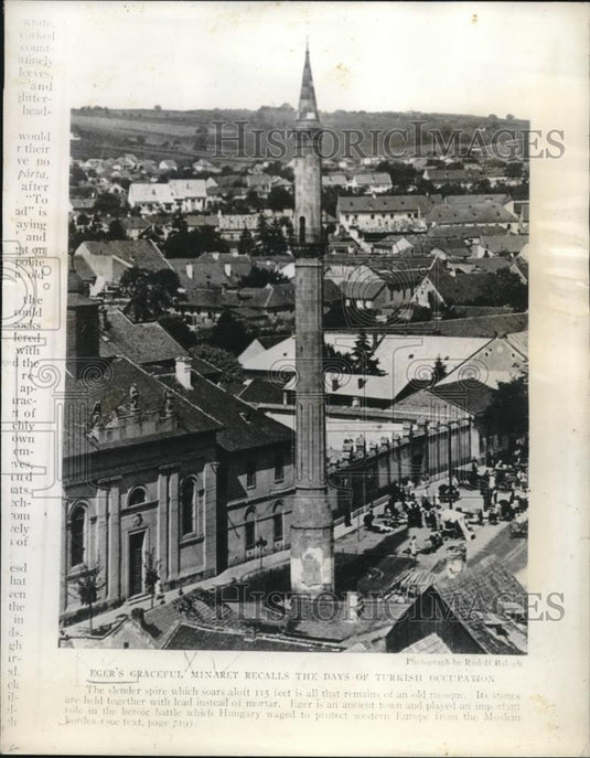 1938 Press Photo Cheb, Czechoslovakia as seen in article "Hungary:Kingdom" - Historic Images