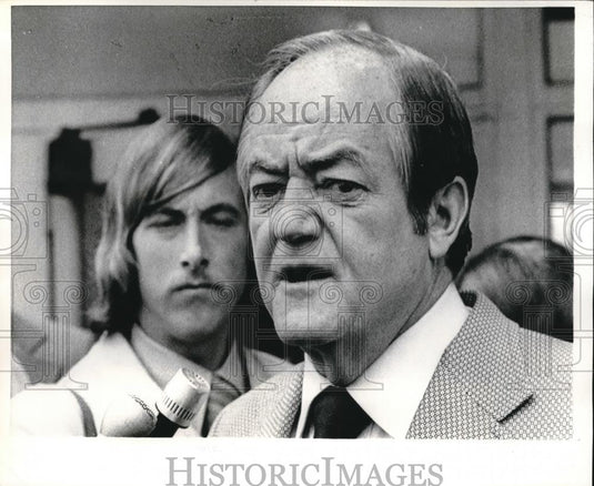 1972 Press Photo Wash.D.C. Sen. Hubert Humphrey for Pres. campaign - Historic Images
