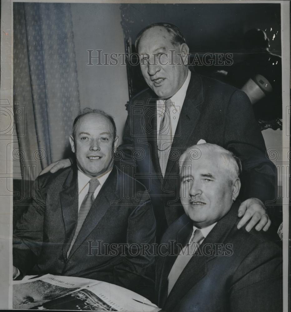 1956 Press Photo Governors Ferdinand Wedenig, Josef Krainer, Alios Grausse - Historic Images