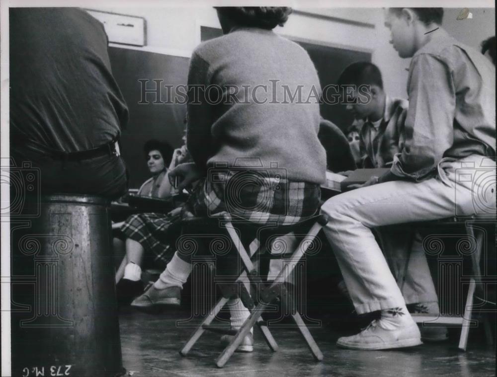 1981 Press Photo Kent State University Students in the classroom - Historic Images