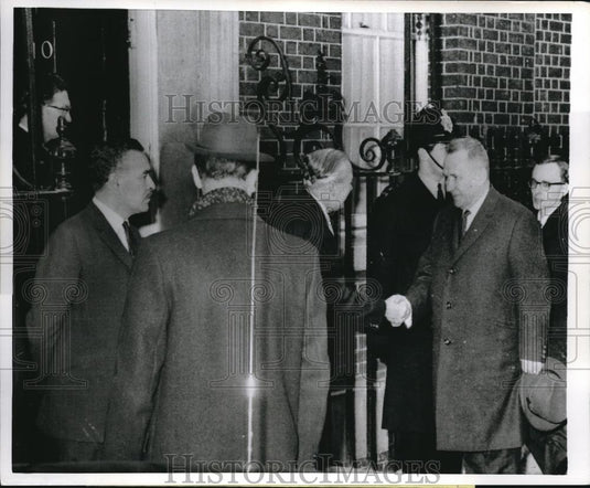 1967 Press Photo Soviet Premier Alexei Kosygin & Harold Wilson Britain Minister - Historic Images
