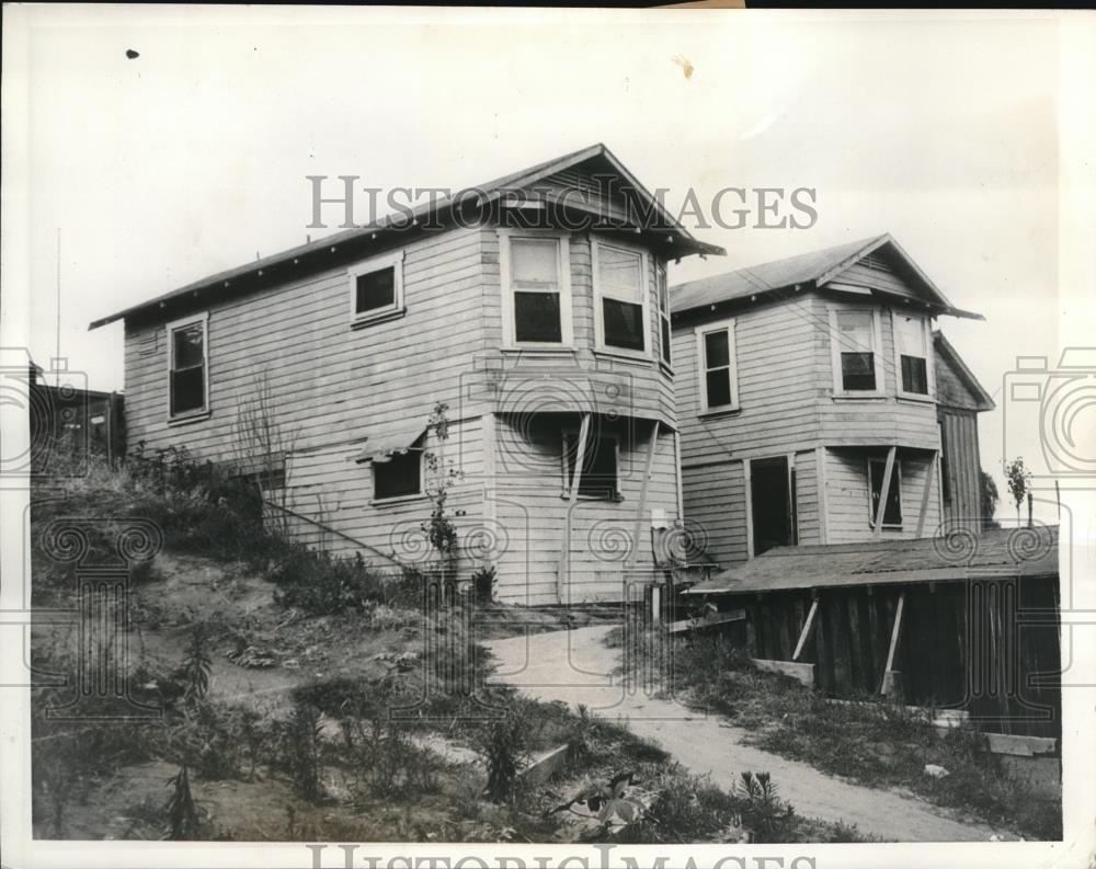 1935 Press Photo Home of E.C. Smallman, The Focal Point in Labor Slaying - Historic Images